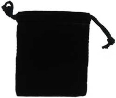 Dice Bag - Cloth 4x5 Black